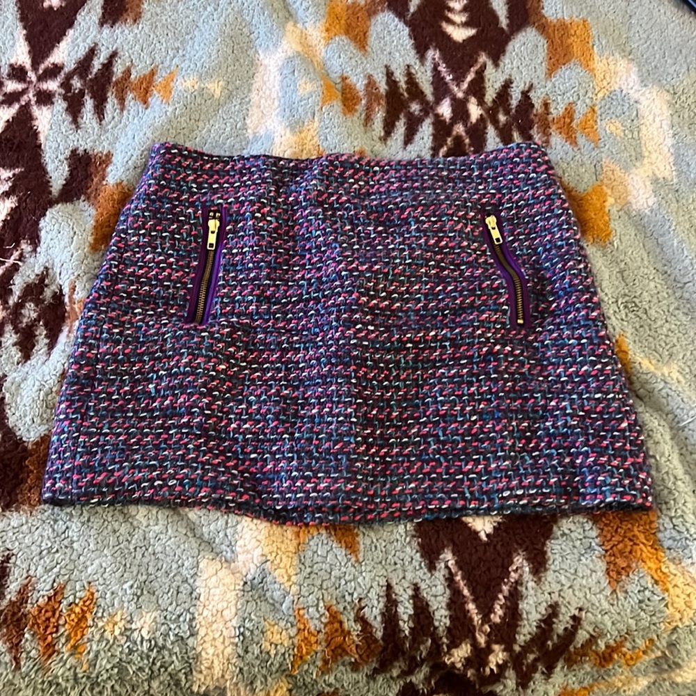 Gently used J Crew wool miniskirt, size 12